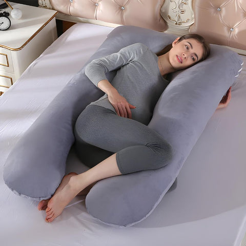 Coussin d'allaitement amovible en forme de haricot - anthracite Coussin d'allaitement amovible en forme de haricot - anthracite